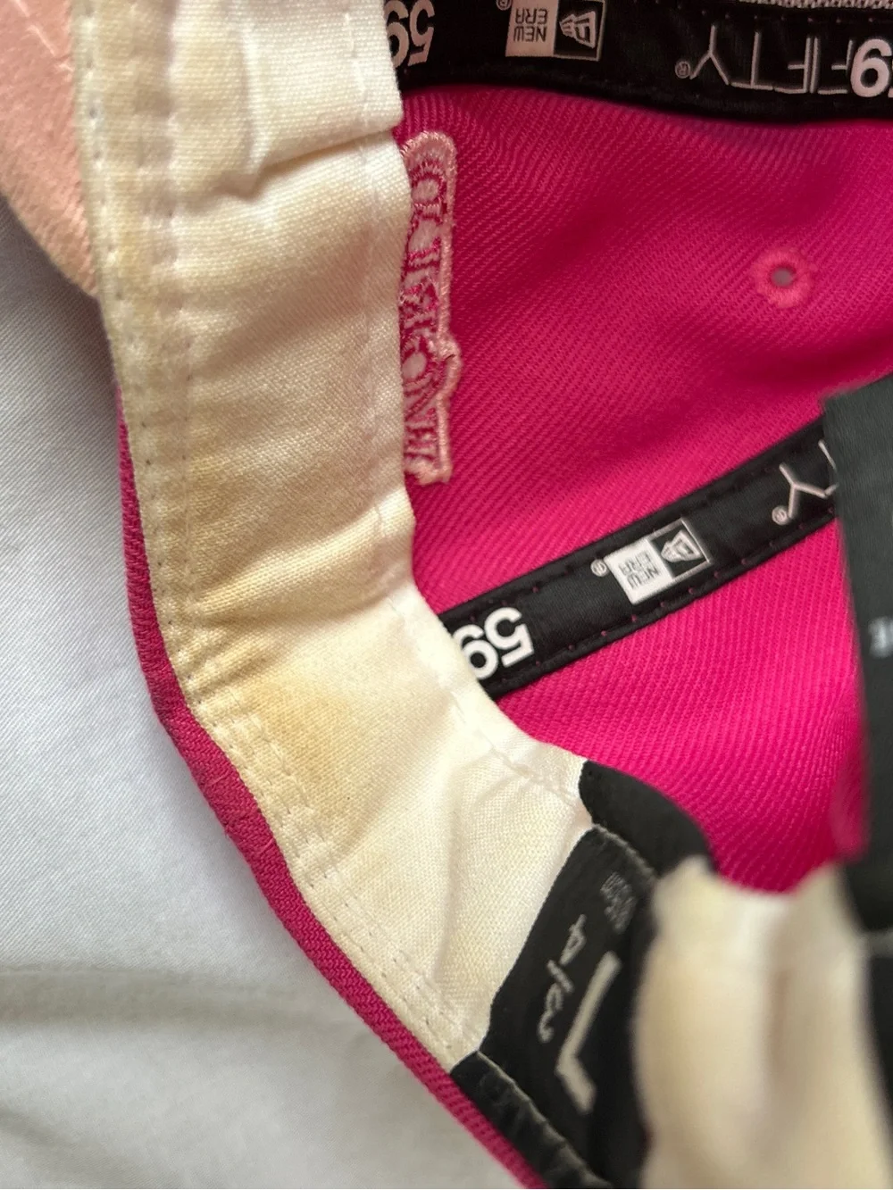 Hot pink y2k New Era 59FIFTY Los Angeles Dodgers fitted cap